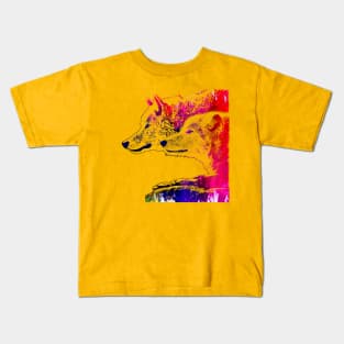 Wolf Colorize Kids T-Shirt